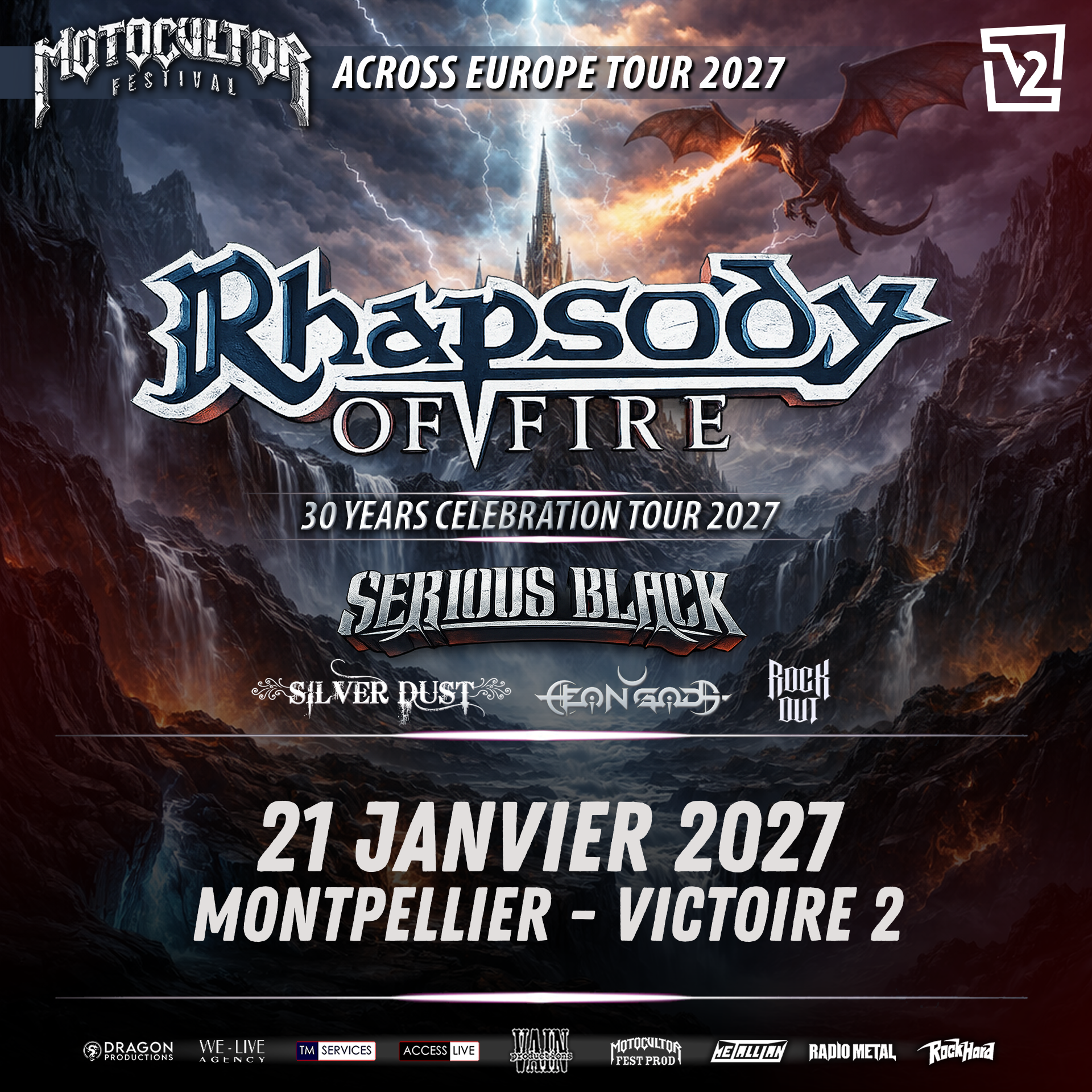 Motocultor Across Europe Tour 2027 en concert au Victoire 2 le Jeu 21 jan
